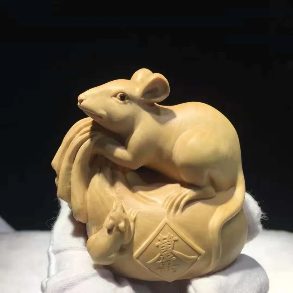 Boxwood, wood carving, zodiac, mice, solid wood carving, animals, descendants, and generations.
Boxwood, wood carving, zodiac, mice, solid wood carving, animals, descendants, and generations.