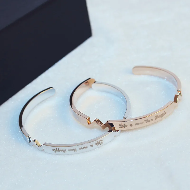 Luxury Fashion Cuff Bracelet Carve Words Bracelets Bangles Birthday Gift Factory Wholesale Personality Jewelry
Luxury Fashion Cuff Bracelet Carve Words Bracelets Bangles Birthday Gift Factory Wholesale Personality Jewelry