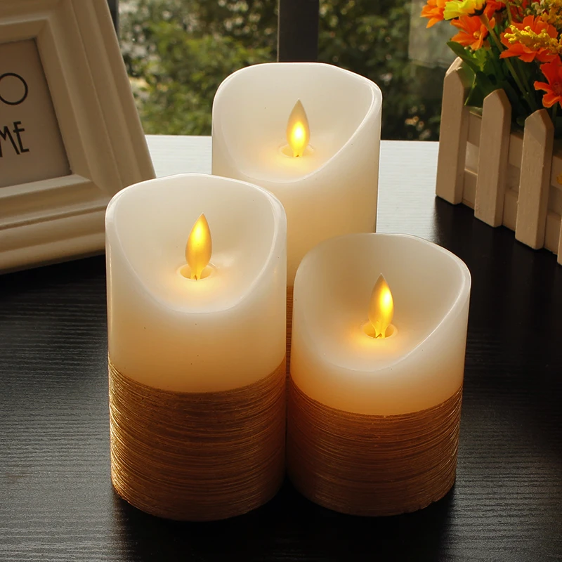 Lellen 1pc gold ivory wax LED Candles with remote control pillar led candle scented bougie for birthday party Wedding Decoration
Lellen 1pc gold ivory wax LED Candles with remote control pillar led candle scented bougie for birthday party Wedding Decoration