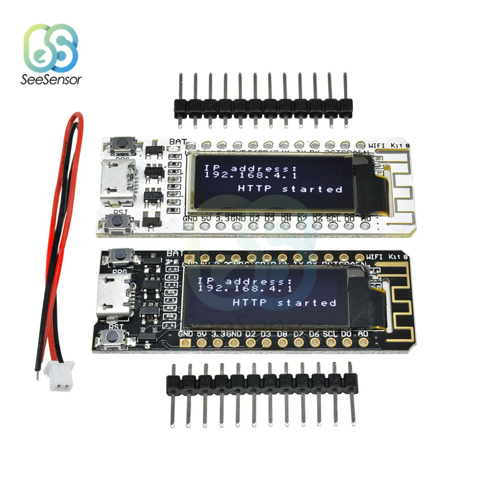 ESP8266 WIFI модуль 0 91 дюйма OLED CP2014 32 МБ флэш Интернет вещей макетная плата для NodeMcu Arduino
