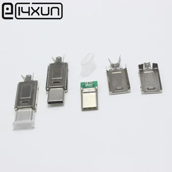 Original 150Set USB 3.1 Type-C to Type C Plug Welding Type Double-sided plug for DIY Data Charging Connector for OD 3.0mm2 Cable
Original 150Set USB 3.1 Type-C to Type C Plug Welding Type Double-sided plug for DIY Data Charging Connector for OD 3.0mm2 Cable
