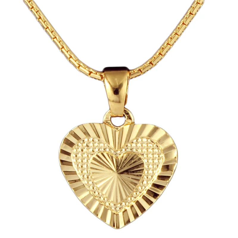 Heart Pendant and Necklaces Romantic Jewelry Gold Color for Womens Girls Wedding Gift Girlfriend Wife Gifts
Heart Pendant and Necklaces Romantic Jewelry Gold Color for Womens Girls Wedding Gift Girlfriend Wife Gifts