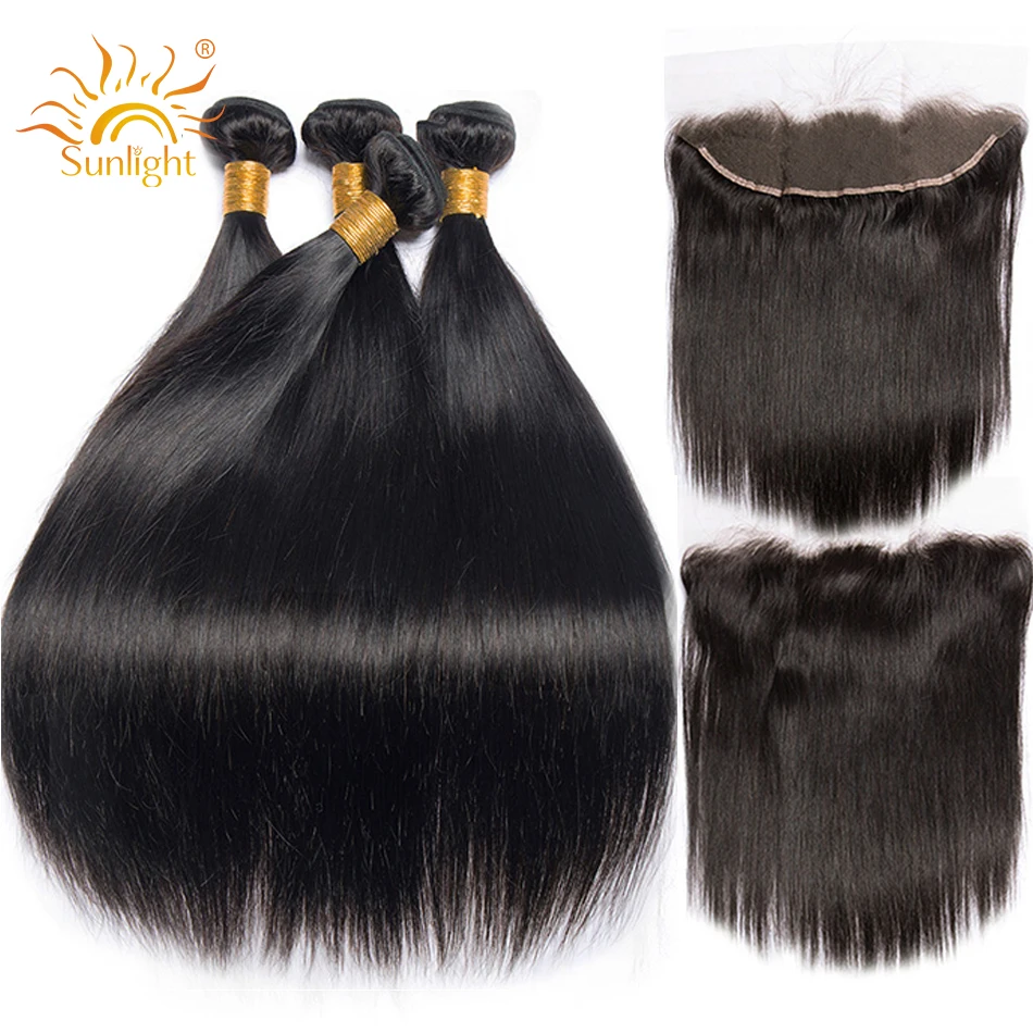 Peruvian Straight Hair Bundles With Frontal 3 / 4 Bundles Sunlight Human Hair With Lace Frontal Closure Non-Remy Hair Extension
Peruvian Straight Hair Bundles With Frontal 3 / 4 Bundles Sunlight Human Hair With Lace Frontal Closure Non-Remy Hair Extension