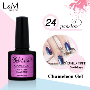 24 pcs Free Shipping UV Gel Brand Gelartist Chameleon Colors UV Gel Soak Off Gel Nail Polish 24 color for choose
24 pcs Free Shipping UV Gel Brand Gelartist Chameleon Colors UV Gel Soak Off Gel Nail Polish 24 color for choose