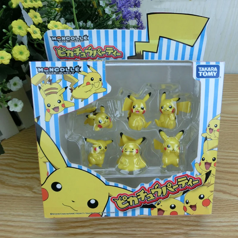 TOMY 6pcs/set Medium Mc Creative Pikachu Pokemon Doll Action Figure Toy Doll Decoration Child Gift
TOMY 6pcs/set Medium Mc Creative Pikachu Pokemon Doll Action Figure Toy Doll Decoration Child Gift