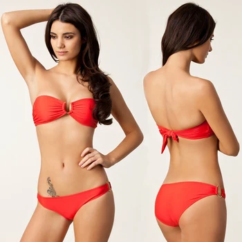 SWIMMART Metal Ring Bikini Bandeau Top Fully Lined Swimsuit Women 2020 Excellent Quality Female Swimwear Push Up Vintage Bikini
SWIMMART Metal Ring Bikini Bandeau Top Fully Lined Swimsuit Women 2020 Excellent Quality Female Swimwear Push Up Vintage Bikini