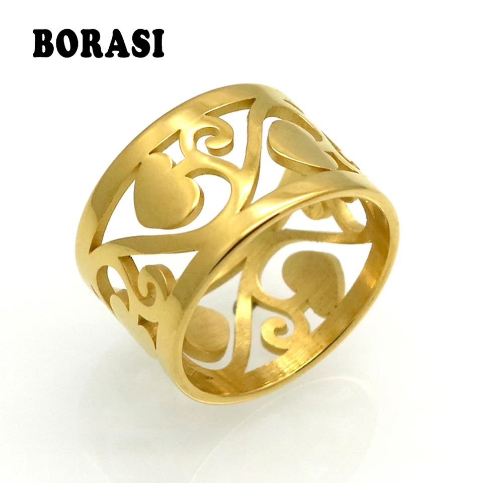BORASI Brand Classic Fashion Gold Color Hollow Vines Heart Ring Jewelry Popular Romantic Wedding Ring For Women 2017 New
BORASI Brand Classic Fashion Gold Color Hollow Vines Heart Ring Jewelry Popular Romantic Wedding Ring For Women 2017 New