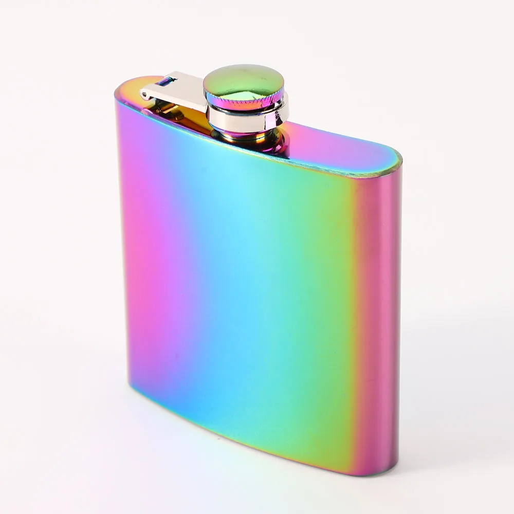 Portable 6oz Hip Flask Gold Plated Gradient Color Rainbow Colored Stainless Steel Flask Screw Cap Whiskey Wine Bottle Groom Gift
Portable 6oz Hip Flask Gold Plated Gradient Color Rainbow Colored Stainless Steel Flask Screw Cap Whiskey Wine Bottle Groom Gift