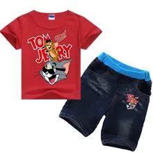 2-8Years Verano 2018 Tom and Jerry Clothing Kids Girls Clothes Summer Outfits Baby Boy Summer Set Tshirt Jeans Set 2pcs Shorts
2-8Years Verano 2018 Tom and Jerry Clothing Kids Girls Clothes Summer Outfits Baby Boy Summer Set Tshirt Jeans Set 2pcs Shorts