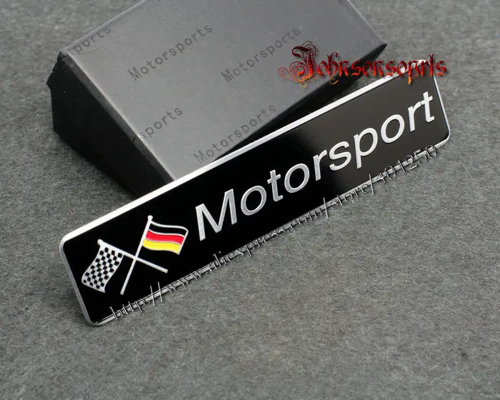 10PCS Aluminum Alloy 3D German Motorsport Badge Emblem body sticker 120mm*26mm good quality Car Styling
10PCS Aluminum Alloy 3D German Motorsport Badge Emblem body sticker 120mm*26mm good quality Car Styling