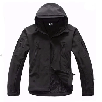 Men Outdoor Water Resistant Tactical Softshell Hooded Jacket Outdoor Camouflage Hunting Fleece Hooded Coat Black
Men Outdoor Water Resistant Tactical Softshell Hooded Jacket Outdoor Camouflage Hunting Fleece Hooded Coat Black