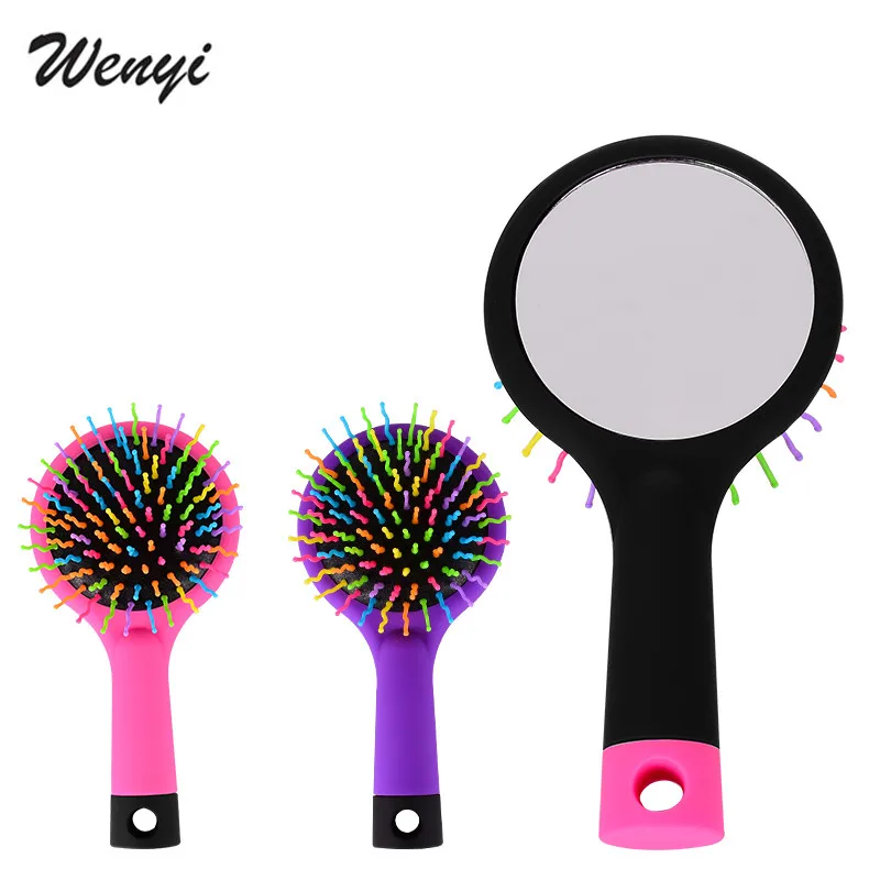 1 Piece Hot Selling Rainbow Volume Anti-static Magic Hair Curl Straight Massage Comb Brush Styling Tools With Mirror
1 Piece Hot Selling Rainbow Volume Anti-static Magic Hair Curl Straight Massage Comb Brush Styling Tools With Mirror