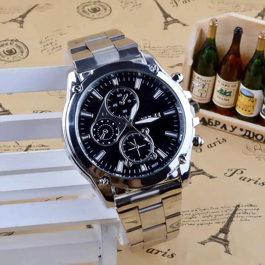 Fantastic 2016 new arrival Mature Business About Men Stainless Steel Band Machinery Sport Quartz Watch Mar 08
Fantastic 2016 new arrival Mature Business About Men Stainless Steel Band Machinery Sport Quartz Watch Mar 08