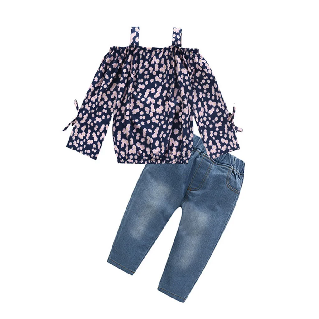 Toddler Kids Baby Girl Outfits Clothes Floral T-shirt Tops+Denim Pants Jeans Set kids clothes fortnight costume
Toddler Kids Baby Girl Outfits Clothes Floral T-shirt Tops+Denim Pants Jeans Set kids clothes fortnight costume