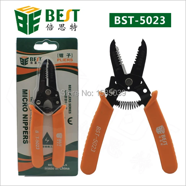 

High precision 7 in 1 BEST-5023 copper Aluminum cable Cutter clamp Wire stripper Handhold Stripping Plier