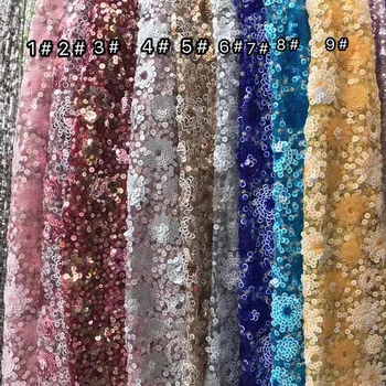 9COLORS 2019 latest African French net lace fabric fancy embroidered sequins tulle lace fabric for gorgeous party dress FJY200
9COLORS 2019 latest African French net lace fabric fancy embroidered sequins tulle lace fabric for gorgeous party dress FJY200