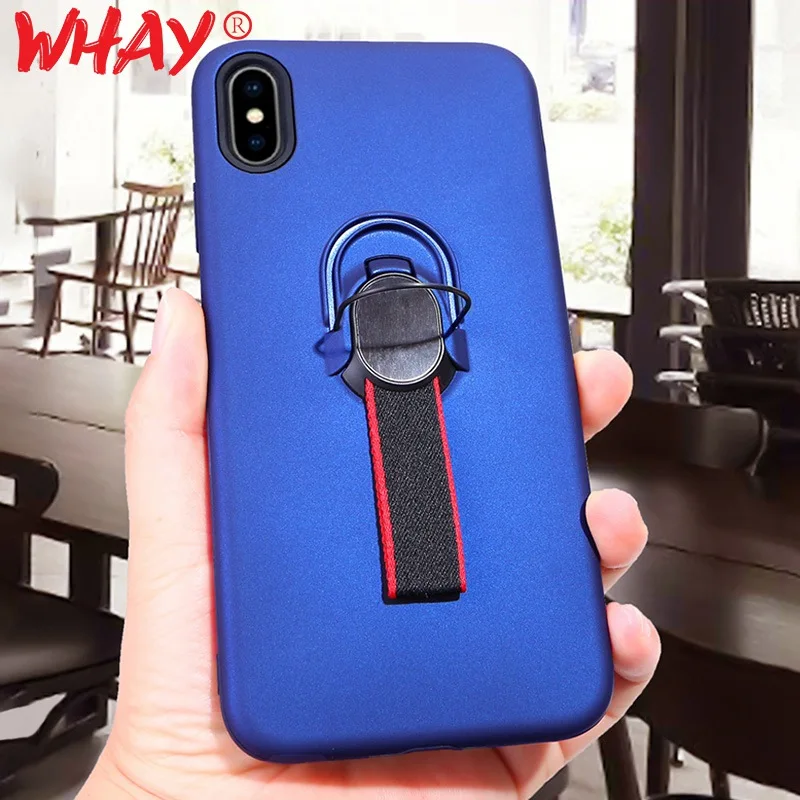Ring Holder Phone Case For iPhone XS Max 7 Plus Coque iPhonexs Silicone Luxury X XR 5 5S SE 6 6S 8 Cover | Мобильные телефоны и