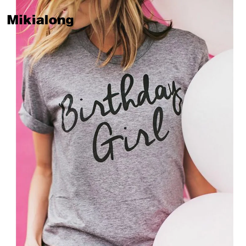Summer TShirt Women Printed Birthday T-Shirt Casual O-neck Women Tops Tee Femme Short Sleeve T Shirt Female Drop Shipping
Summer TShirt Women Printed Birthday T-Shirt Casual O-neck Women Tops Tee Femme Short Sleeve T Shirt Female Drop Shipping