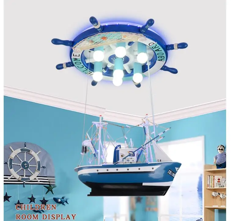 2017 Modern Children Boat Pendant Lamp Modern Rubber Design Pendant Lights Fixture Kids Children Bed Room Lighting Free Shipping