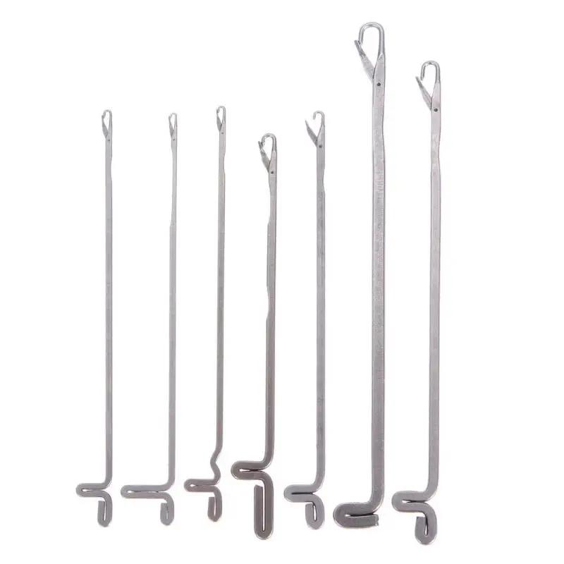 7Pcs/set Latch Sewing Needles Sealing Crochet Hooks DIY Weave Knitting Tools Beaded Pin Crochet Needle Craft