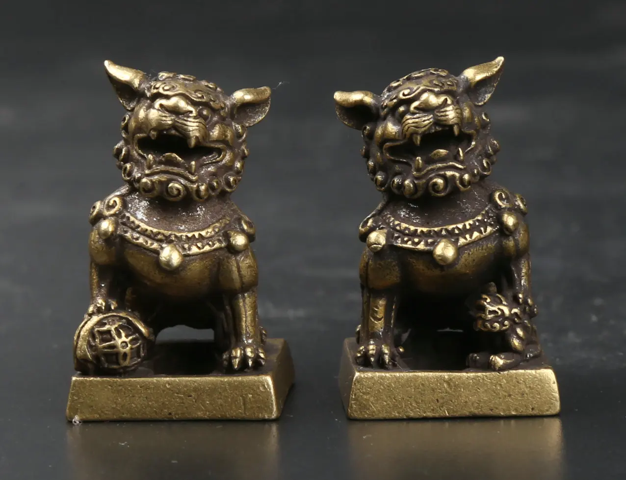 31MM/1.2" Collect Curio Rare Chinese Fengshui Small Bronze Exquisite Animal Duad Lion Seal Signet Stamp Statue Statuary 69g
31MM/1.2" Collect Curio Rare Chinese Fengshui Small Bronze Exquisite Animal Duad Lion Seal Signet Stamp Statue Statuary 69g