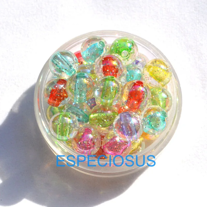 DIY Jewelry Accessory 10MM Acrylic Beads Transparent Shivering Spacer Mix Color Round Shape Mix Color Necklace Department 100pc
DIY Jewelry Accessory 10MM Acrylic Beads Transparent Shivering Spacer Mix Color Round Shape Mix Color Necklace Department 100pc
