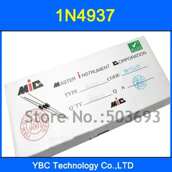 200pcs/lot IN4937 1N4937 1A 600V Diode Bridge Rectifier 
200pcs/lot IN4937 1N4937 1A 600V Diode Bridge Rectifier