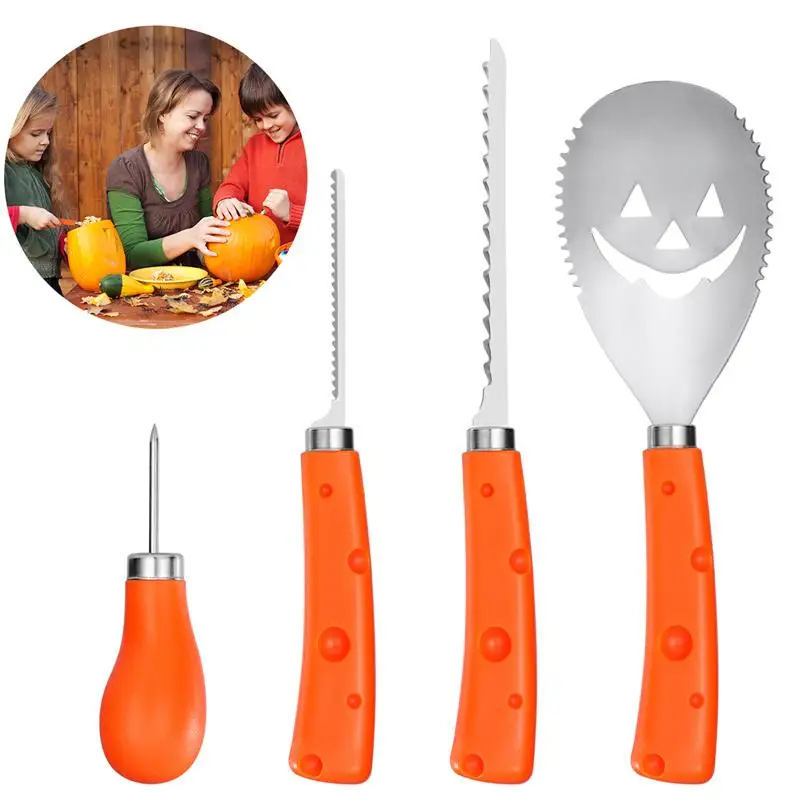 BESTONZON 4pcs/Set Pumpkin Carving Kit Lantern Carving Tools High Quality Cutting Carving Tools For Halloween Pumpkin Fruit
BESTONZON 4pcs/Set Pumpkin Carving Kit Lantern Carving Tools High Quality Cutting Carving Tools For Halloween Pumpkin Fruit