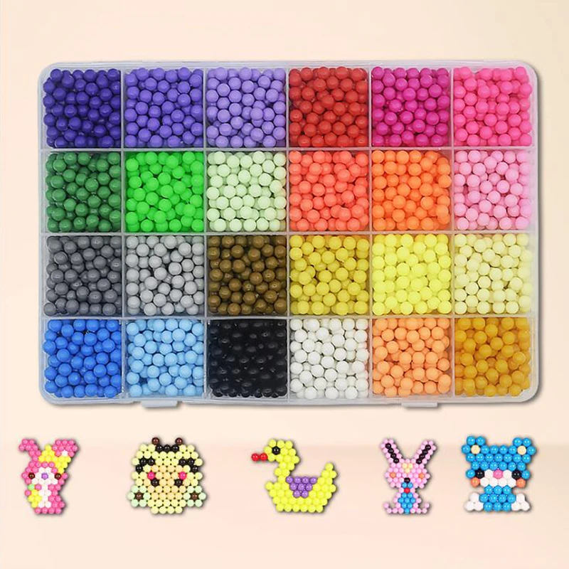 NEW 24 Colors Crystal DIY Water Spray Magic Hand Making 3D Puzzle Beads Educational Toys for Children Kit Puzzle toys
NEW 24 Colors Crystal DIY Water Spray Magic Hand Making 3D Puzzle Beads Educational Toys for Children Kit Puzzle toys