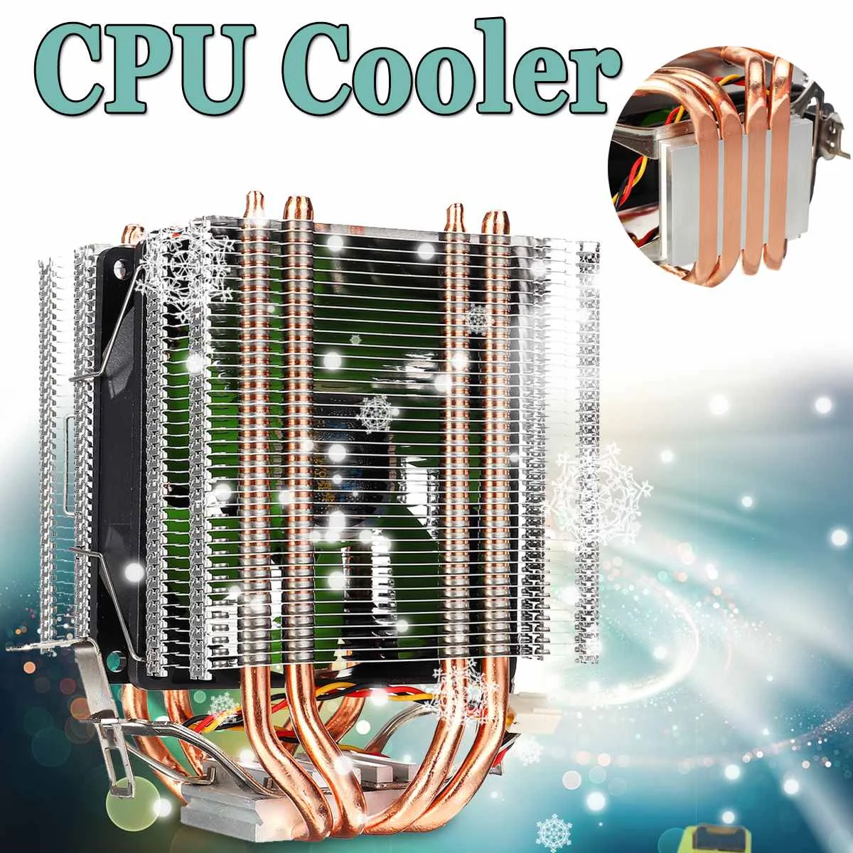 New Dual Tower PC CPU Cooler 4 Heatpipes 3pin Radiator Quiet Cooling Fan Cooler for Intel LGA 775/1150/1151/1155/1156/1366 AMD
New Dual Tower PC CPU Cooler 4 Heatpipes 3pin Radiator Quiet Cooling Fan Cooler for Intel LGA 775/1150/1151/1155/1156/1366 AMD