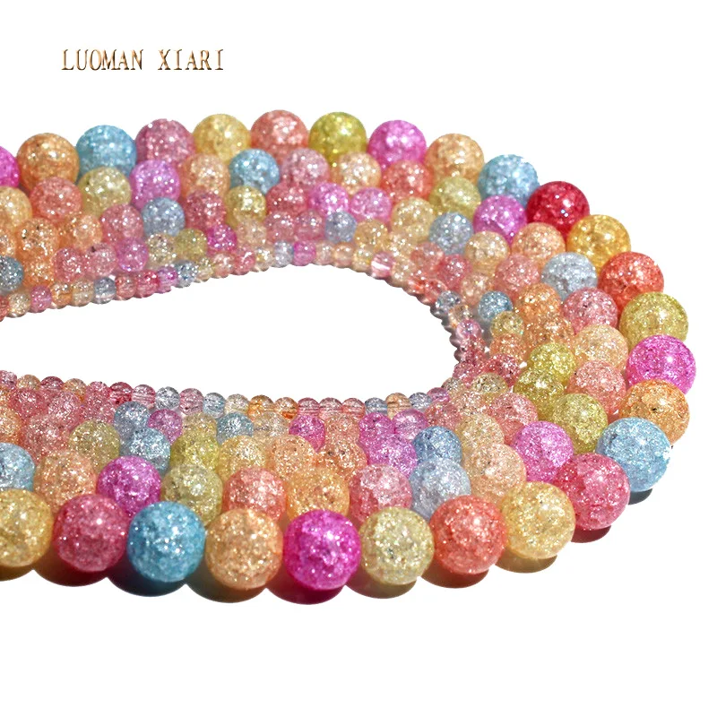 AAA+ Wholesale Natural Colorful Crack Crystal Beads For Jewelry Making Stone DIY Bracelet Necklace 4mm 6mm 8mm 10mm 12mm 15.5''
AAA+ Wholesale Natural Colorful Crack Crystal Beads For Jewelry Making Stone DIY Bracelet Necklace 4mm 6mm 8mm 10mm 12mm 15.5''