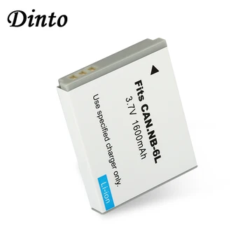 

Dinto 1pc 1600mAh 3.7V Rechargeable Li-ion Battery NB-6LH NB-6L NB6L Digital Camera Battery for Canon PowerShot S90 SD770 D10