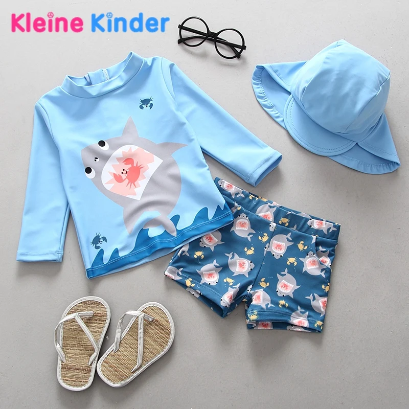 UPF50+ Swimwear Children Boy Two-Piece Separate Swim Suits Shark Blue Swimsuit for Kids Rash Guards Bathing Suits for a Child
UPF50+ Swimwear Children Boy Two-Piece Separate Swim Suits Shark Blue Swimsuit for Kids Rash Guards Bathing Suits for a Child