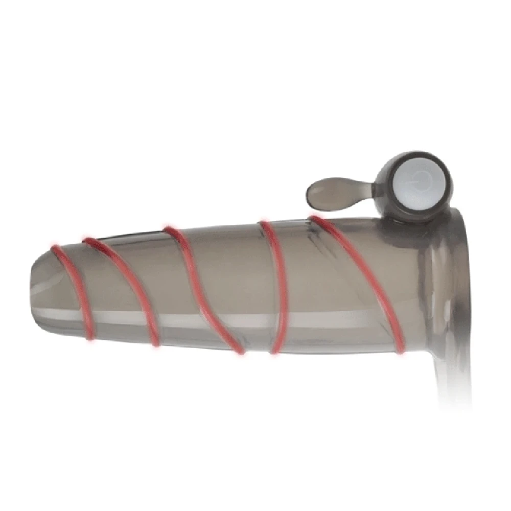 Reusable Outcrop Penis Enlargement Sleeve Delay Vibration Ring Penis Impotence Extension Condoms Vibrator Sex Toys For Men 2