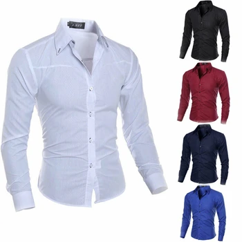 2019 New Fashion Shirts Men's Long Sleeve Casual Luxury Stylish Dress Shirt Slim Fit Tee Shirt Formal Tops
2019 New Fashion Shirts Men's Long Sleeve Casual Luxury Stylish Dress Shirt Slim Fit Tee Shirt Formal Tops