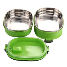 Recipiente de armazenamento de alimentos de aço inoxidável quente-isolado thermo server essentials térmica dupla camada verde(China)