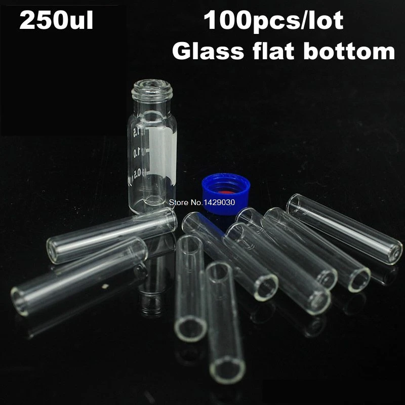 100pcs/lot 250ul Glass flat bottom Chromatographic-vial Insert Pipe Inserts for 1.5 ml HPLC vials
100pcs/lot 250ul Glass flat bottom Chromatographic-vial Insert Pipe Inserts for 1.5 ml HPLC vials