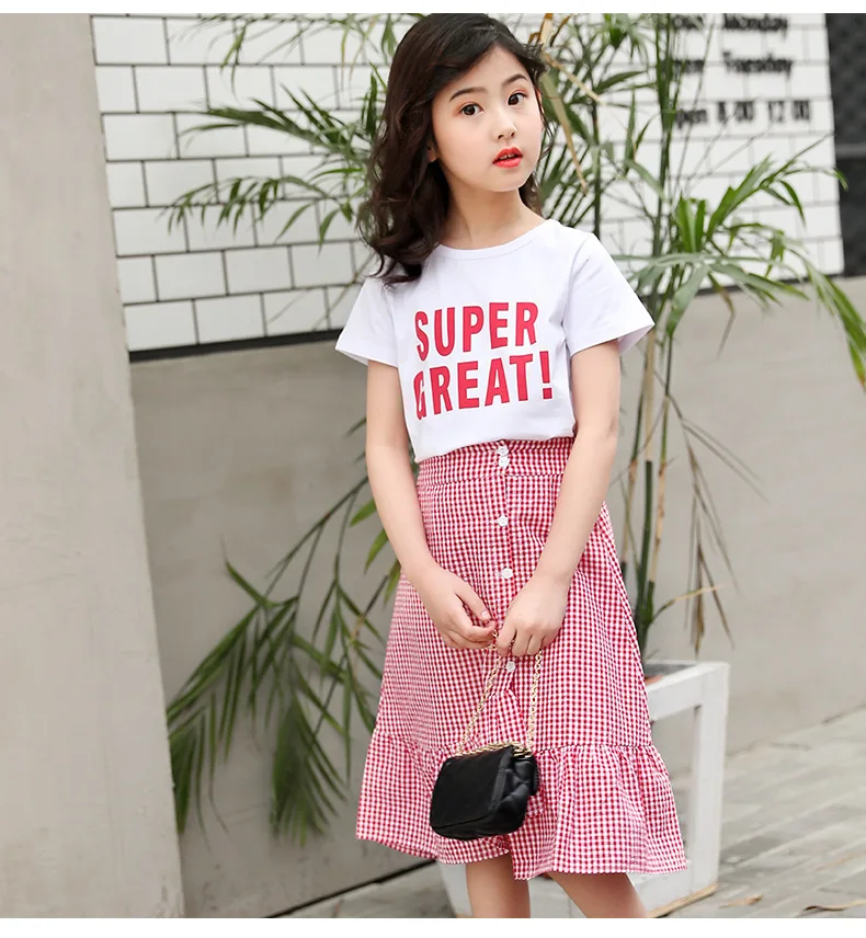 2019 1 Color 2pcs Brand New Fashion Baby Kids Girl Clothing Set Summer Short Sleeve T shirt and skirt Sets Casual Suits XYT102
2019 1 Color 2pcs Brand New Fashion Baby Kids Girl Clothing Set Summer Short Sleeve T shirt and skirt Sets Casual Suits XYT102