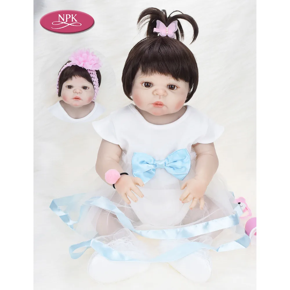 NPK Soft Full Silicone Reborn Baby Dolls 57CM Bath Toys Lifelike Princess Girl Newborn Babies Fashion Doll Toy Realista Bonecas
NPK Soft Full Silicone Reborn Baby Dolls 57CM Bath Toys Lifelike Princess Girl Newborn Babies Fashion Doll Toy Realista Bonecas