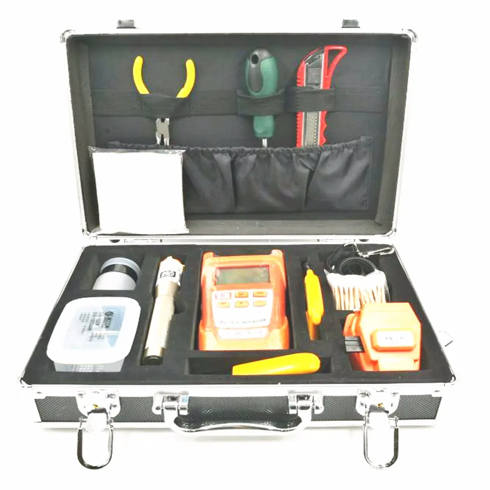 SKL-S1 fiber cleaver cutter,optical power meter,10mW Pan Type Visual Fault Locator,stripper,alcohol bottle.Cleaning paper
SKL-S1 fiber cleaver cutter,optical power meter,10mW Pan Type Visual Fault Locator,stripper,alcohol bottle.Cleaning paper