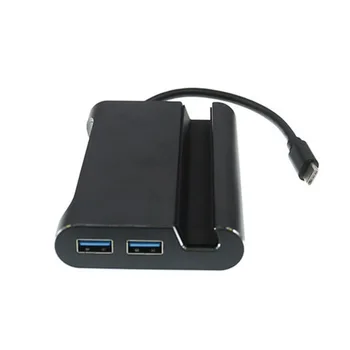 Silver/ Black USB C to 4K HDMI VGA Rj45 Ethernet USB 3.0 Port Type-C Charging Adapter HUB
Silver/ Black USB C to 4K HDMI VGA Rj45 Ethernet USB 3.0 Port Type-C Charging Adapter HUB