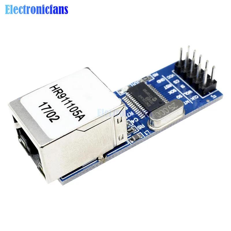 NC28J60 Ethernet LAN Network Mini 51AVRARMPIC Code for SPI Port Module