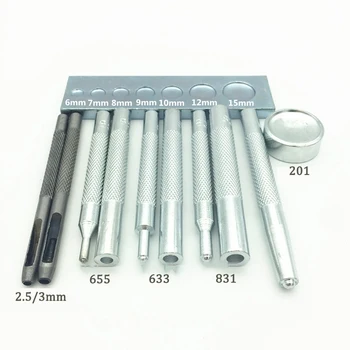 11 Pcs Snap Button Leather Craft Tools Hole Punch Rivet Button Setter Die Base Working Tool Kit DIY Punching Holes
11 Pcs Snap Button Leather Craft Tools Hole Punch Rivet Button Setter Die Base Working Tool Kit DIY Punching Holes