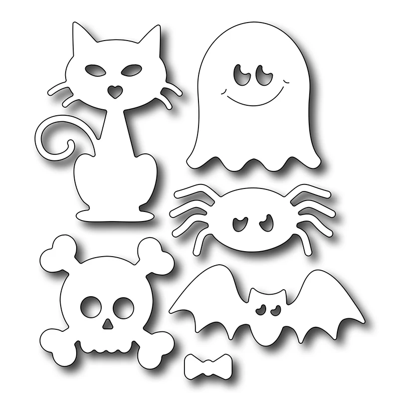 Halloween Skull Bat Cat Spider Metal Cutting Dies Stencils For DIY Scrapbooking Decorative Embossing Suit Paper Card Die Cutting
Halloween Skull Bat Cat Spider Metal Cutting Dies Stencils For DIY Scrapbooking Decorative Embossing Suit Paper Card Die Cutting