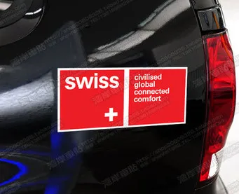 High quality For swiss red car Reflective sticker and decals modified accessories
High quality For swiss red car Reflective sticker and decals modified accessories