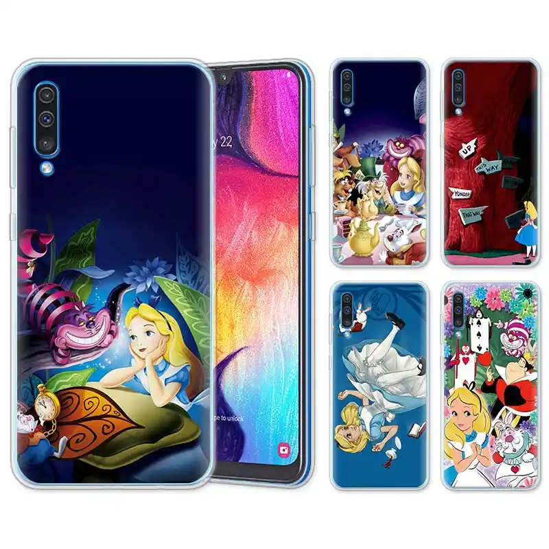 coque samsung a50 alice in wonderland