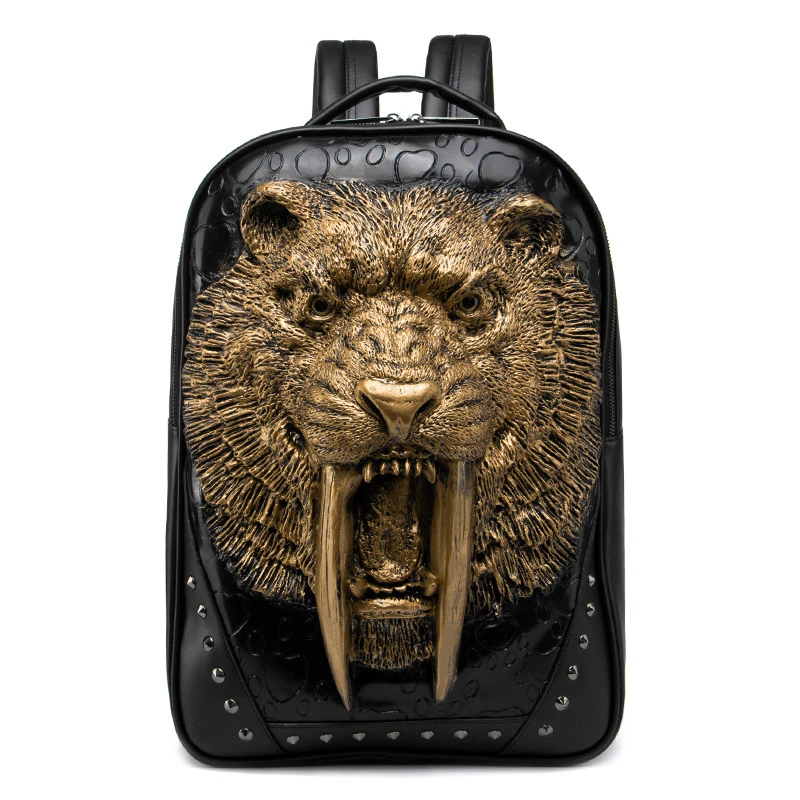 3D Animal Leather Backpack Fashion Men Cool Shoulder Bags for Teenage Girls PU Laptop School Bags Rivets Halloween Accessory
3D Animal Leather Backpack Fashion Men Cool Shoulder Bags for Teenage Girls PU Laptop School Bags Rivets Halloween Accessory