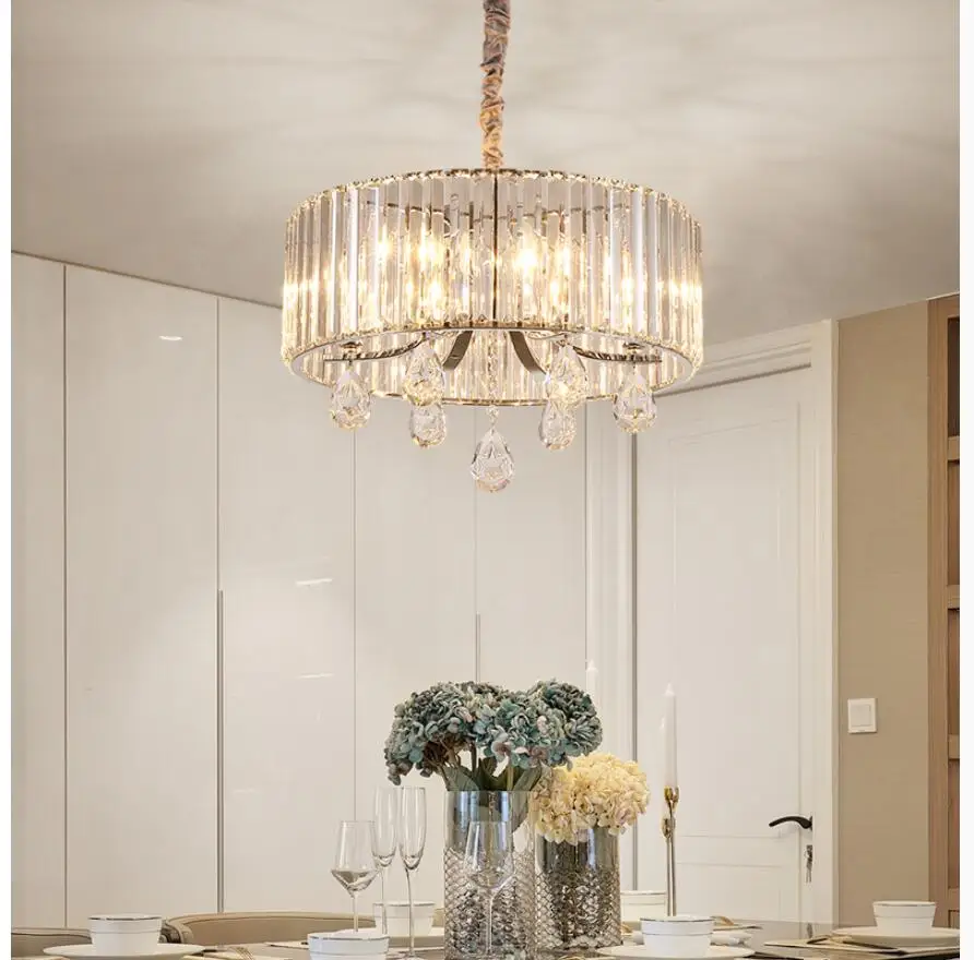 Free Shipping 4 Bulbs European Candle K9 Clear Crystal Chandeliers Ceiling Living Room Modern E14 LED AC Wholesale Chandelier
Free Shipping 4 Bulbs European Candle K9 Clear Crystal Chandeliers Ceiling Living Room Modern E14 LED AC Wholesale Chandelier