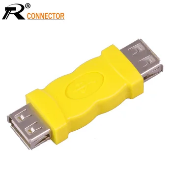 20pcs/lot USB A Type Female to A Type Female extended adapter USB2.0 AF to AF usb connector R Connector wholesale Yellow Color
20pcs/lot USB A Type Female to A Type Female extended adapter USB2.0 AF to AF usb connector R Connector wholesale Yellow Color