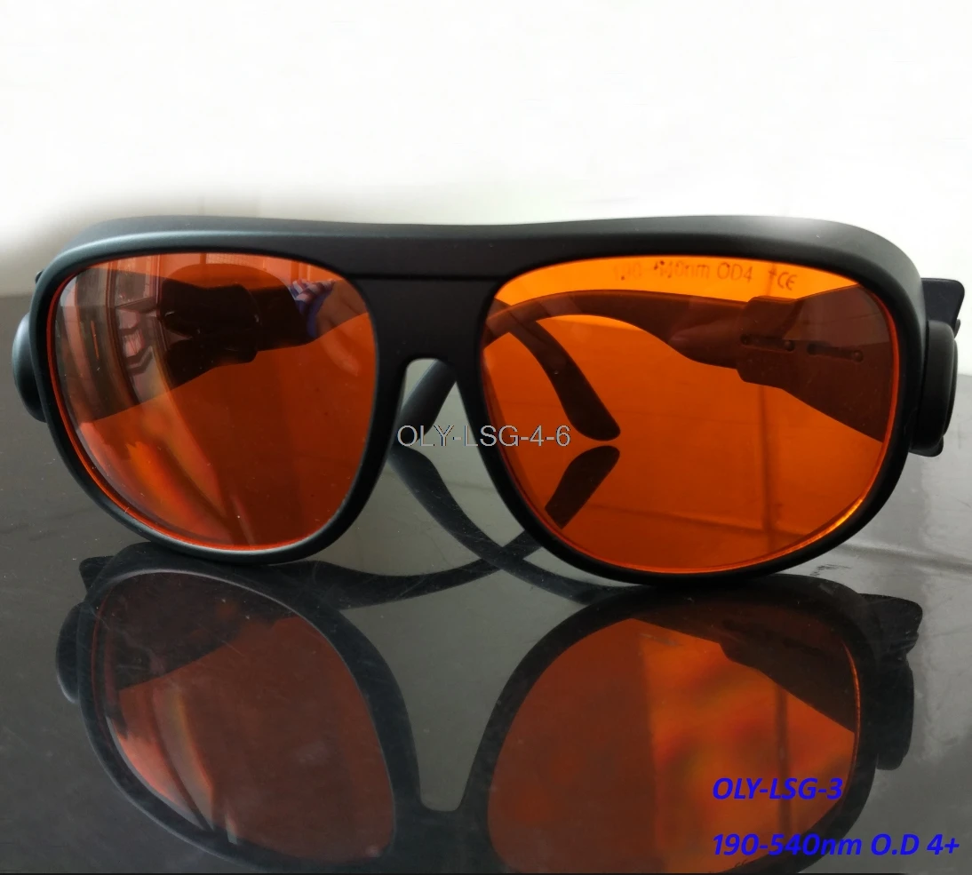 

laser safety glasses for green blue and violet lasers 190-540nm O.D 4+ CE certified